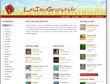 Tablet Screenshot of lesjeuxgratuits.fr